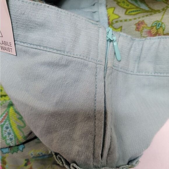 NEW Iana tiered floral green and blue corduroy multi media skirt 98cm/3T - Picture 9 of 9